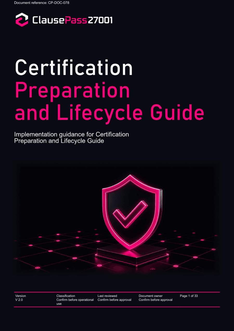 Certification Preparation and Lifecycle guide cover.